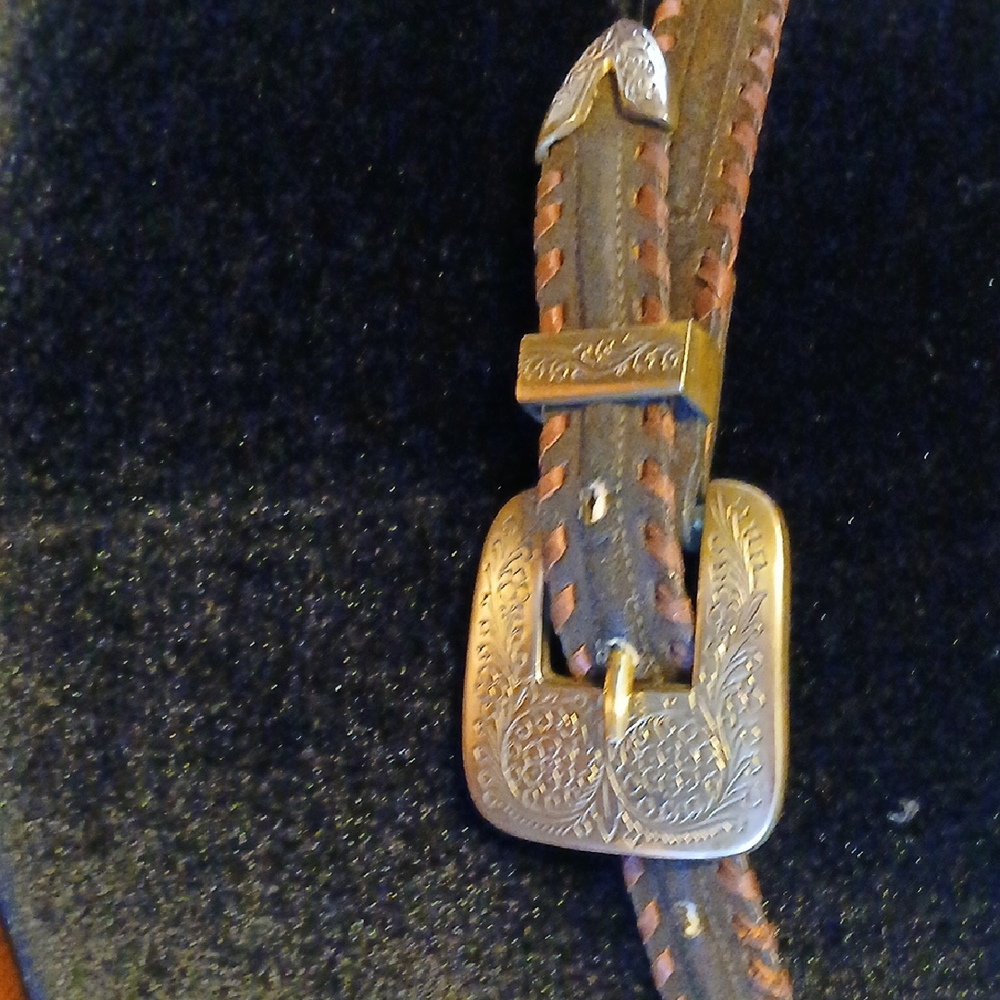 JENNIFER GRAHAM LEATHER  BELT LG